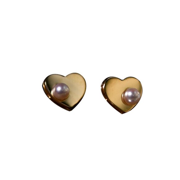 New 18K gold mirror love pearl earrings - Picture 6 of 6